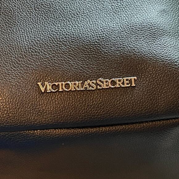 Victoria's Secret Black Fringe Backpack Knapsack Like New - Picture 6 of 8